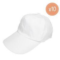 Lot de 10 casquettes enfant en coton à personnaliser thumbnail image