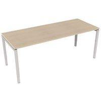 Bureau droit Kelli ergonomique à manivelle Chêne 200 cm - Image principale