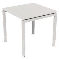 Bureau droit Kelli ergonomique à manivelle Blanc 80 cm - Image principale