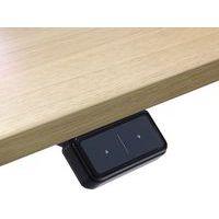 Bureau droit ergo Bench électrique 2 places Kelli Chêne 120 cm thumbnail image 2