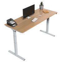 Bureau électrique ergonomique Kelli Chêne 200 cm - Image 2