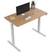 Bureau électrique ergonomique Kelli Chêne 140 cm - Image 3