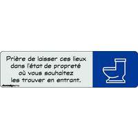 Plaque de signalisation pictogramme aluminium - Prière de laisser ces lieux propres thumbnail image