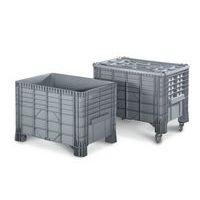 Couvercle pour bac gerbable 550 l gris thumbnail image 2