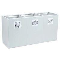 Poubelle plastique modulaire de trois éléments 60L - Image principale