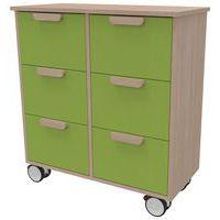 Meuble Filou  6 tiroirs sur roulettes vert pomme - Image principale