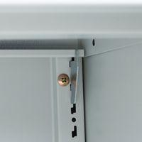 Armoire basse à portes battantes - Gris - Manutan thumbnail image 8