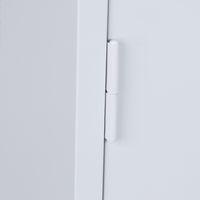 Armoire basse à portes battantes - Gris - Manutan - Image 2