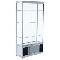Vitrine d'exposition - 1000 x 400 x 2000 mm et placard - Manutan Expert thumbnail image 2