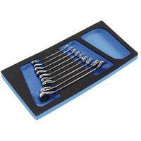 Module 1/3 avec 9 clés mixtes à cliquet - Manutan - Image principale