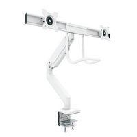 Bras porte-ecran double barre transversale Eppa blanc - Image 2