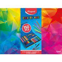 Kit de coloriage color'peps 150 pièces : feutres, crayons, etc - Maped