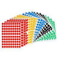 Pochette 3280 gommettes géométriques 5 couleurs 16 mm - Apli Kids