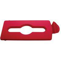 Couvercle déchets mélangés Slim Jim rouge - Image principale