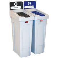 Station de recyclage Slim Jim 174L, noir bleu_FR thumbnail image 2