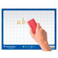 Cahier Magique  couverture ardoise double face effaçable piqué blanc 24x32cm 48p séyès - Image 2