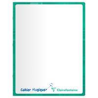 Cahier Magique  couverture ardoise double face effaçable piqué blanc 17x22 48p Q.10/10 + marge thumbnail image 2