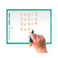 Cahier Magique  couverture ardoise double face effaçable piqué blanc 17x22 48p Q.10/10 + marge thumbnail image 9
