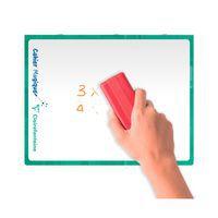 Cahier Magique  couverture ardoise double face effaçable piqué blanc 17x22 48p Q.10/10 + marge thumbnail image 5