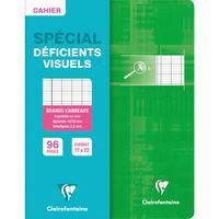 Cahier piqué déficients visuels 17x22cm 96p séyès noir 2,5mm 10/10 thumbnail image 2