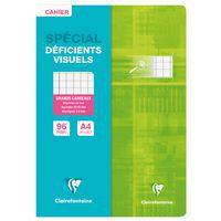 Cahier piqué déficients visuels 21x29,7cm 96p séyès noir 2,5mm 10/10 thumbnail image 2