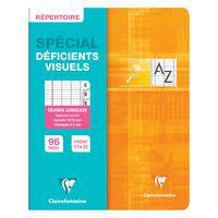 Répertoire piqué déficients visuels 17x22cm 96p séyès noir 2,5mm 10/10 thumbnail image 3