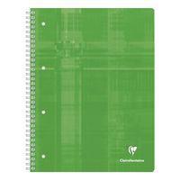 Cahier reliure intégrale 22,5x29,7cm 160p Q.5x5 cadré 4 couleurs de bandes perfo4 trous - Image 5