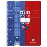 Duo Book reliure intégrale 22,5x29,7cm 80p Q.5x5 + 80p Ligné perfo4 trous - Image 5