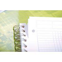Bind'O Block 22,5x29,7cm 160p Q.5x5 cadré  4 couleurs de bandes perfo4 trous - Image 5