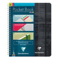 Pocket Book cahier reliure intégrale à poches 16x21cm 120p détachligné + élastique - Image 2