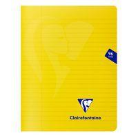 Mimesys cahier piqué polypro 17x22cm 96p ligné + marge coloris assortis - Image 4