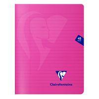 Mimesys cahier piqué polypro 17x22cm 48p ligné + marge coloris assortis thumbnail image 5