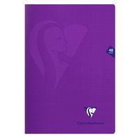 Mimesys cahier piqué polypro 21x29,7cm 48p Q.5x5 coloris assortis - Image 3