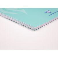 Mimesys cahier spiralé polypro Folio 21,5x31cm 160p Q.4x4 + marge couleurs PASTEL assorties - Image 2