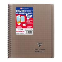 Koverbook reliure intégrale enveloppante PP transparent 17x22cm 100p Séyès coloris assortis livré en boîte prê thumbnail image 7