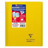 Koverbook reliure intégrale enveloppante PP transparent 17x22cm 160p Q.5x5 coloris assortis livré en boîte prê thumbnail image 3