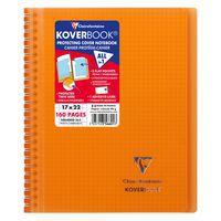 Koverbook reliure intégrale enveloppante PP transparent 17x22cm 160p Q.5x5 coloris assortis livré en boîte prê thumbnail image 10