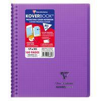 Koverbook reliure intégrale enveloppante PP transparent 17x22cm 160p Q.5x5 coloris assortis livré en boîte prê - Image 5