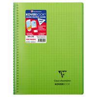 Koverbook reliure intégrale enveloppante PP transparent 24x32cm 100p Séyès coloris assortis livré en boîte prê - Image 4