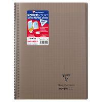 Koverbook reliure intégrale enveloppante PP transparent 24x32cm 160p Séyès coloris assortis livré en boîte prê - Image 2