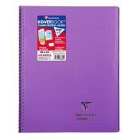 Koverbook reliure intégrale enveloppante PP transparent 24x32cm 160p Q.5x5 coloris assortis livré en boîte prê - Image 2