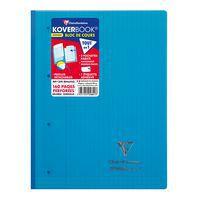 Koverbook bloc de cours agrafé grand côté perfo 4 trous 22,3x29,7cm 160p séyès coloris assortis - Image 5