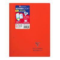 Koverbook bloc de cours agrafé grand côté perfo 4 trous 22,3x29,7cm 160p ligné + marge coloris assortis - Image 3