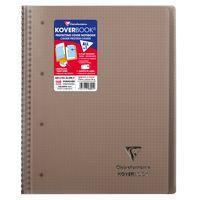 Koverbook reliure intégrale enveloppante PP transparent 22,5x29,7cm 160p Q.5x5 perfo 4 trous coloris assortis - Image 3