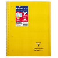 Koverbook reliure intégrale enveloppante PP transparent 22,5x29,7cm 160p Q.5x5 perfo 4 trous coloris assortis - Image 5