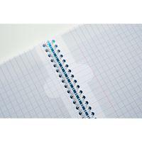 Koverbook reliure intégrale enveloppante PP transparent Rouge 22,5x29,7cm 160p ligné + marge perfo 4 trous - Image 2