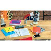 Koverbook reliure intégrale enveloppante PP transparent Rose 22,5x29,7cm 160p ligné + marge perfo 4 trous - Image 2