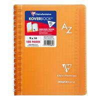 Koverbook répertoire reliure intégrale enveloppante PP transparent 9x14cm 100p Q.5x5 coloris assortis thumbnail image 4