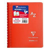 Koverbook répertoire reliure intégrale enveloppante PP transparent 9x14cm 100p Q.5x5 coloris assortis thumbnail image 3