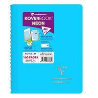 Koverbook NEON reliure intégrale enveloppante PP opaque 14,8x21cm 160p 5x5 coloris assortis - Image 2